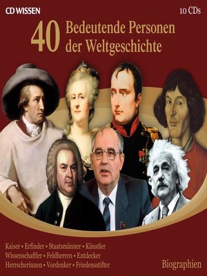 cover image of 40 bedeutende Personen der Weltgeschichte